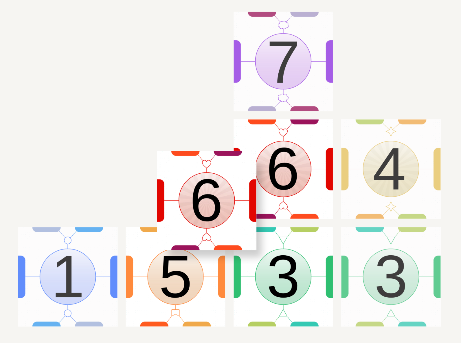 Eine eingefrorene Connexio-Karte als Visualisierung der Blockiermechanik